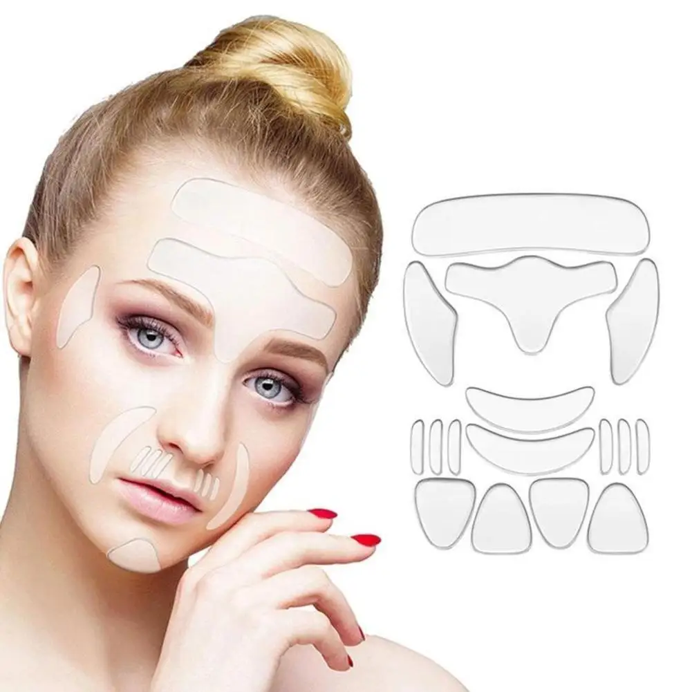Adesivos de Silicone Reutilizáveis para Face e Pescoço - Imagem 5