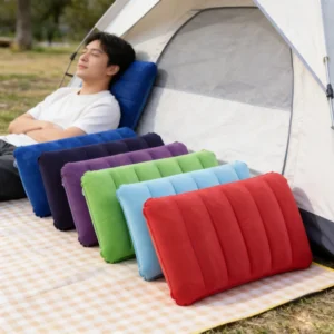 travesseiro inflável de camping