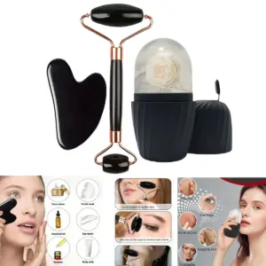 rolo facial de gelo gua sha