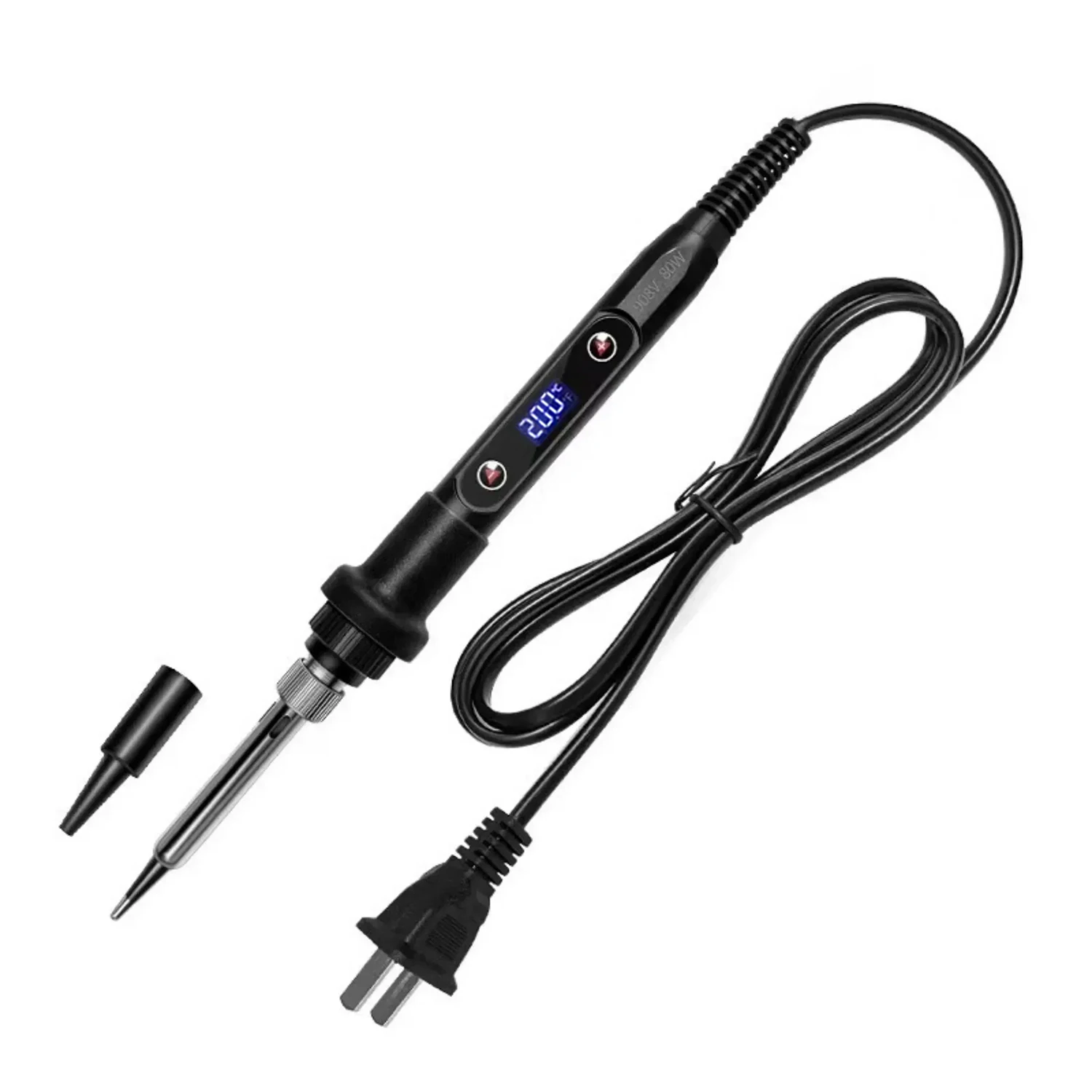Ferro Digital para Extensões de Cabelo Queratina Vermelho - Imagem 5