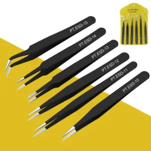 kit 6 pinças extensão de cílios