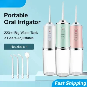 irrigador oral portátil recarregável