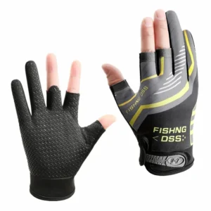 luvas de pesca masculina três dedos