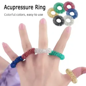 anel acupressão aço inoxidável