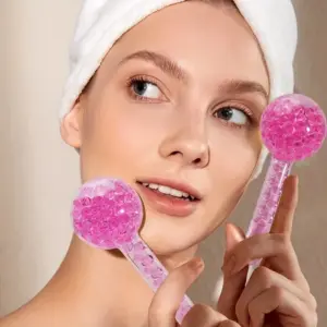 esferas de gelo para massagem facial