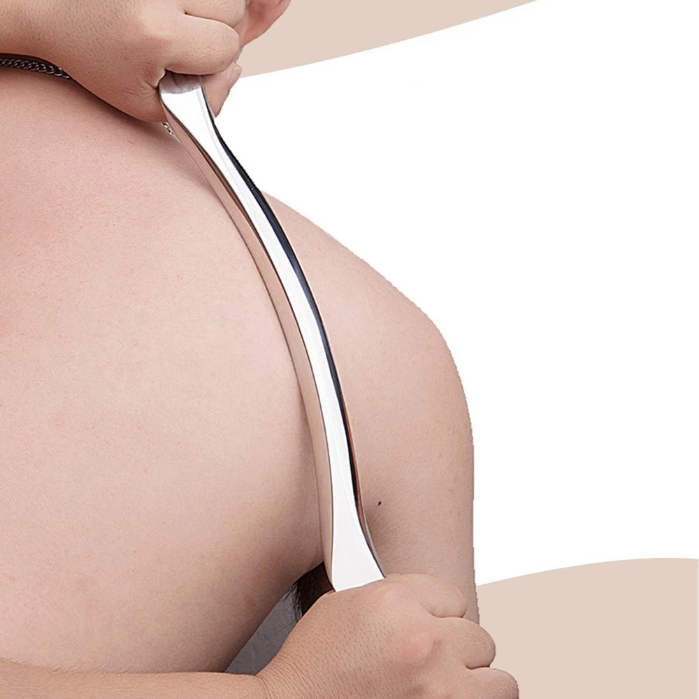 Gua Sha de Aço Inoxidável para Massagem Muscular Grande - Imagem 4