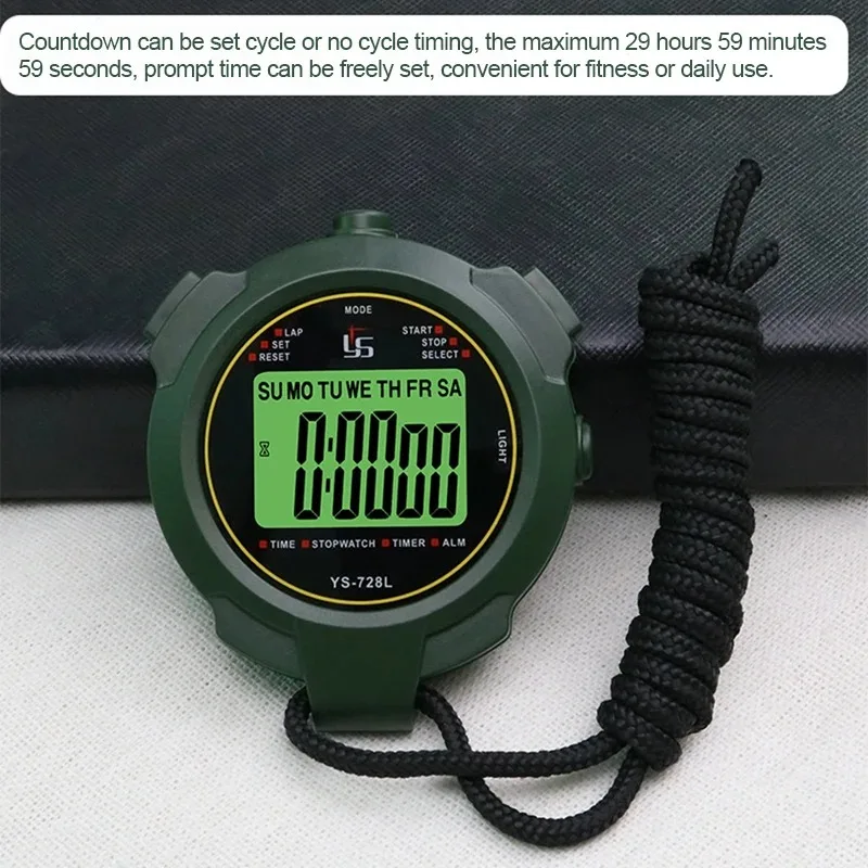Cronômetro Digital Portátil YS-728L com Display Luminoso - Imagem 6