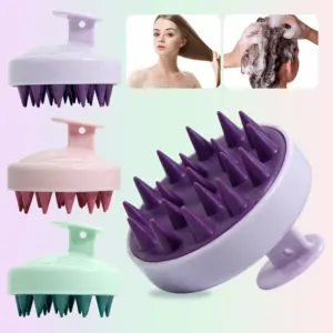 massageador de couro cabeludo de silicone