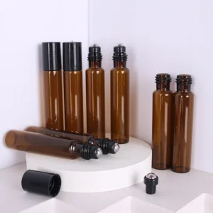 kit frascos vidro marrom oleo essencial