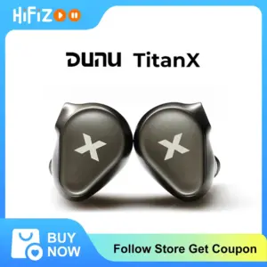 fone de ouvido dinâmico DUNU Titan X