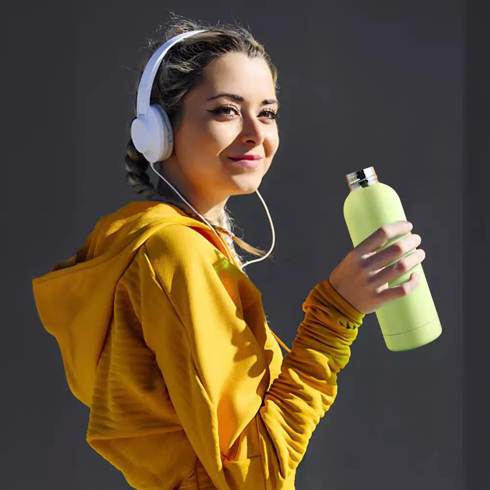 Garrafa Térmica Aço Inoxidável Parede Dupla Laranja - Imagem 6