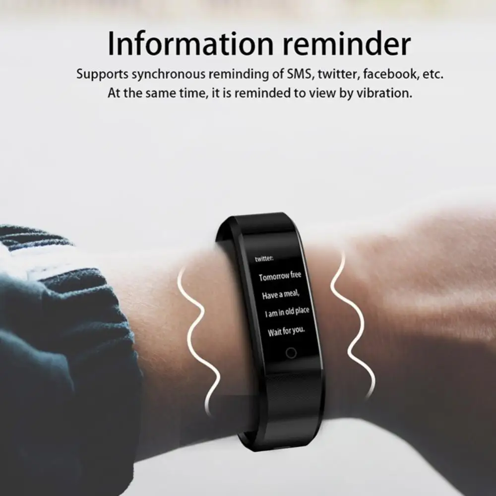 Smartwatch 115 Plus Rastreador Fitness IPX7 Branco - Imagem 6