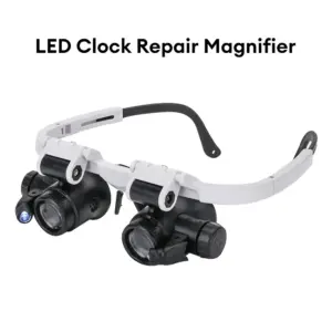lupa de cabeça com led
