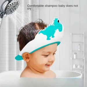 touca de banho bebê dinossauro