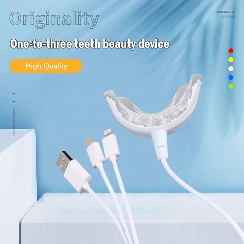 Lâmpada de Clareamento Dental USB 3 em 1 com 16 Luzes - Imagem 5