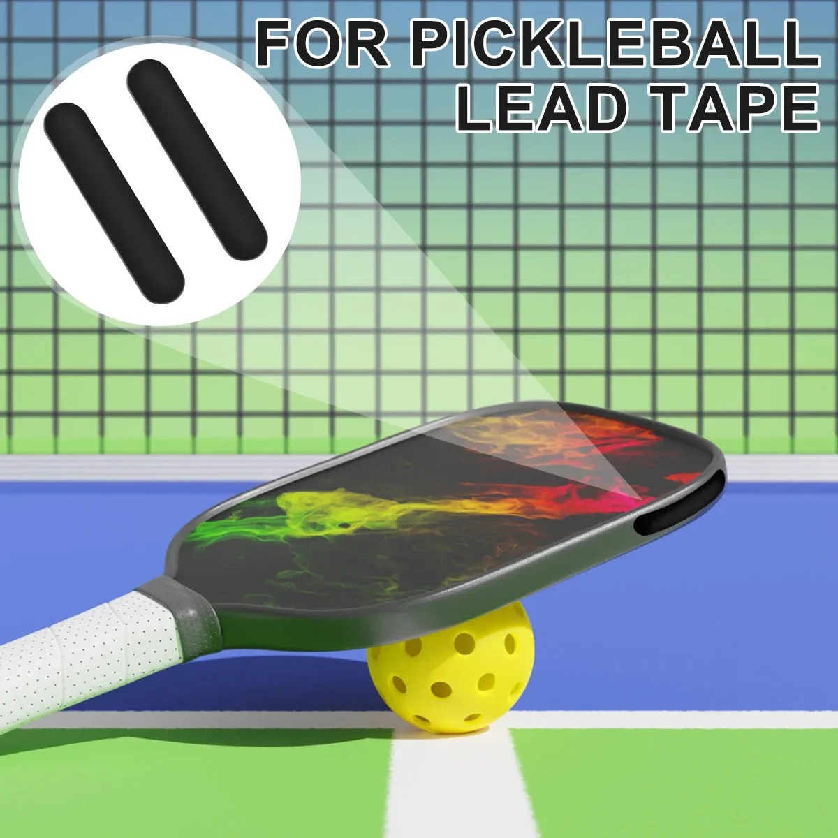 Fita de Chumbo Ponderada para Raquete Pickleball Flexível - Imagem 5