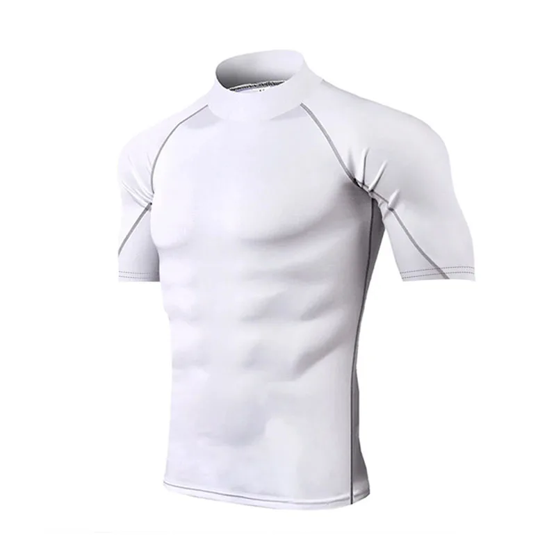 Camiseta de compressão masculina manga curta para treino - Imagem 2