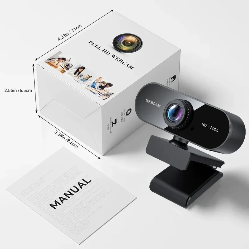 Câmera USB Full HD 1080p com Microfone Rotativo para PC - Imagem 4