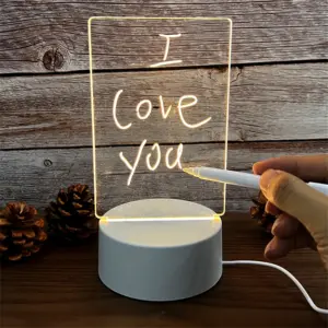 luz noturna led usb acrílico