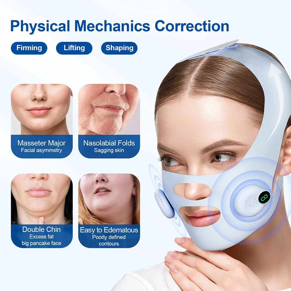 Faixa Elétrica Facial Modeladora em V com Controle Remoto - Imagem 6