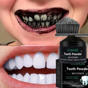 pó clareador de dentes