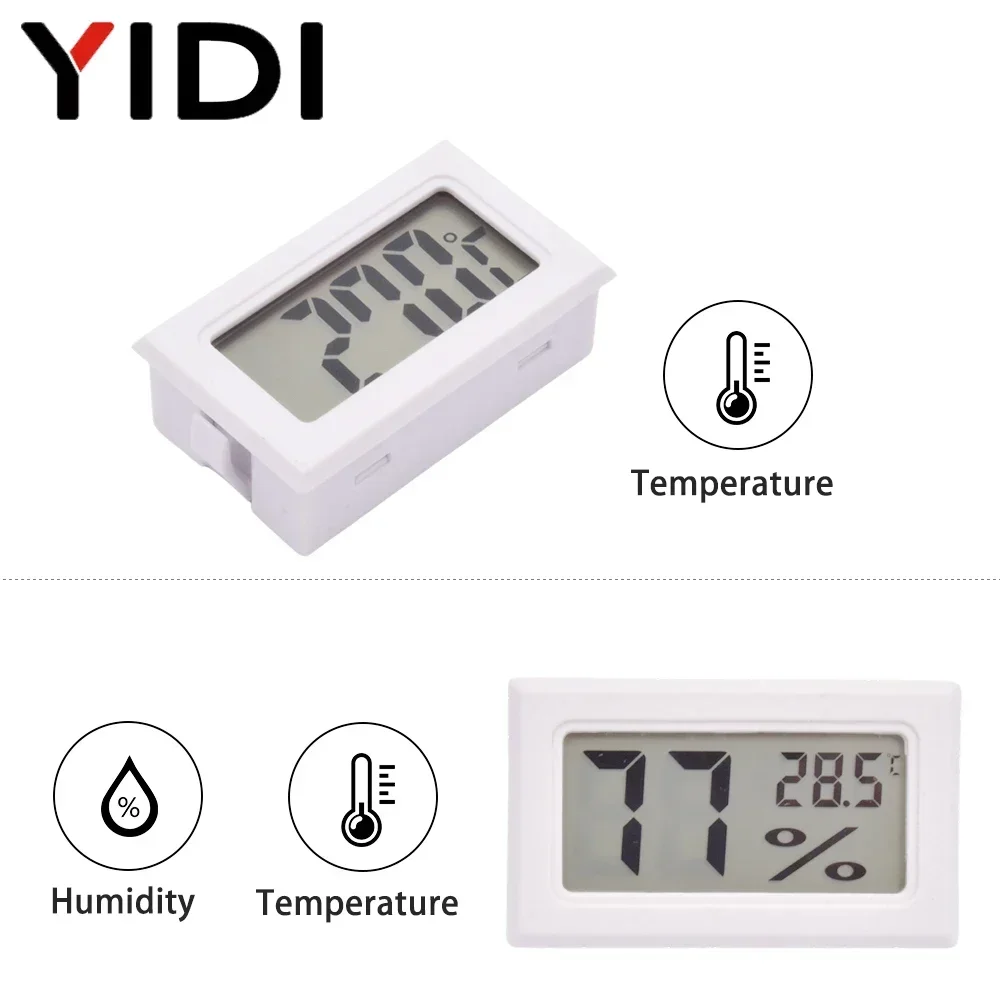Yidi Higrômetro Termômetro Digital com Sonda Branco - Imagem 2
