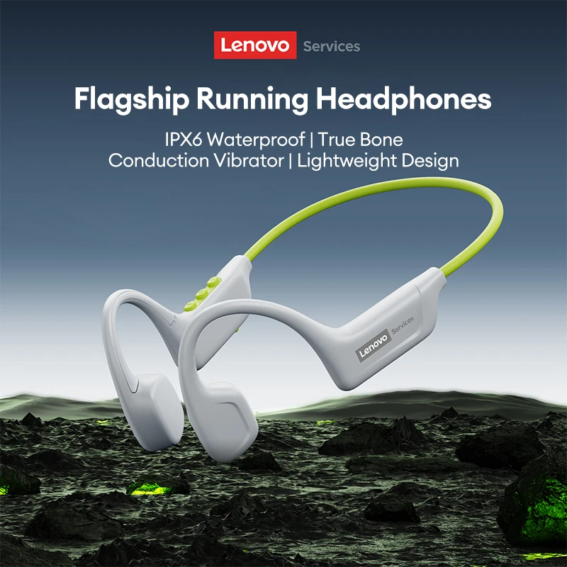 Fone Condução Óssea Lenovo S102 Bluetooth V6.0 Vermelho - Imagem 2