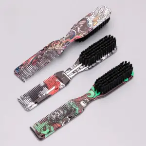 pente dupla face para cabelo e barba