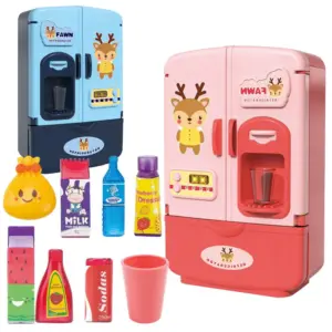 brinquedo geladeira mini porta dupla