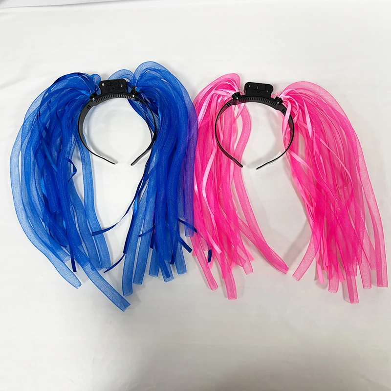 Tiara Luminosa de Fitas Brilhantes para Festas - Imagem 6