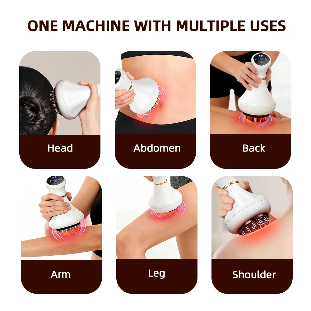 Escova Elétrica Vibratória para Meridianos Corporal Gua Sha - Imagem 6