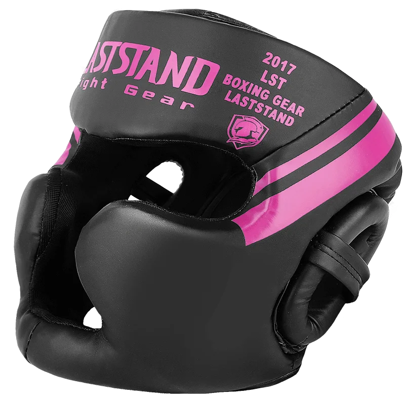Capacete Boxe Muay Thai Gingpai Couro PU Vermelho - Imagem 4