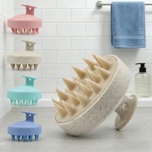 massageador de couro cabeludo silicone macio