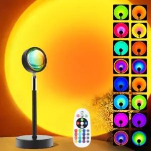 projetor lâmpada pôr do sol led