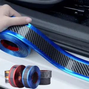 tira protetora de borracha fibra de carbono carro