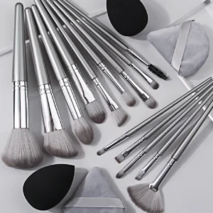 conjunto de 14 pincéis de maquiagem