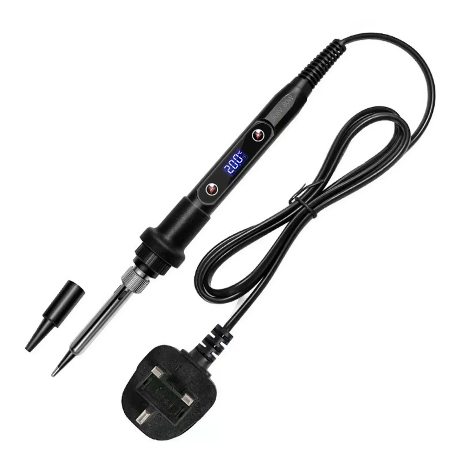 Ferro Digital para Extensões de Cabelo Queratina Vermelho - Imagem 6