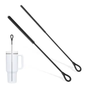 escova de limpeza de canudos de silicone
