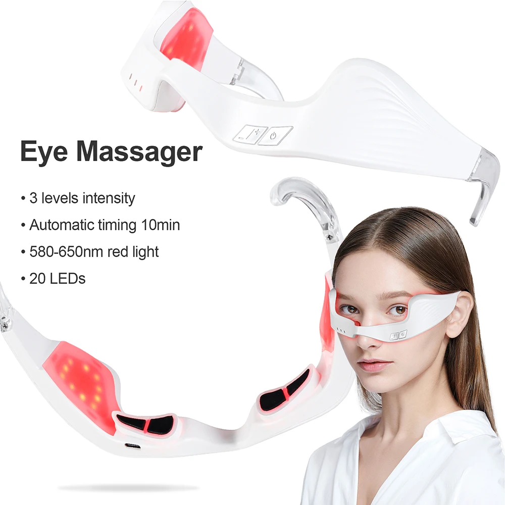 Massageador de Olhos Elétrico Luz Vermelha - Imagem 5
