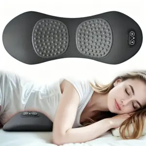 almofada de massagem lombar vibratória aquecida