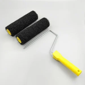 escova de rolo de fibra preta
