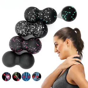 conjunto de bolas de massagem yoga peanut