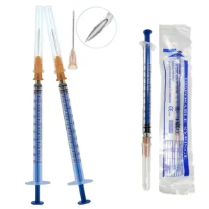 seringa descartável 1ml/cc agulha 1 polegada