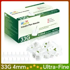 agulhas para caneta de insulina 33G 4mm