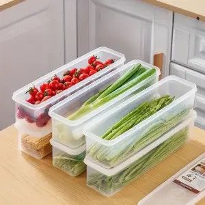 recipientes retangulares longos para alimentos