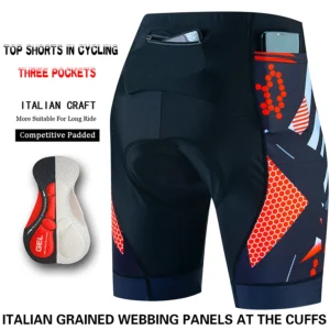 short ciclismo masculino gel 5d