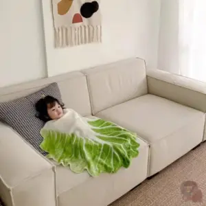cobertor de flanela bebê repolho