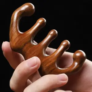 pente de massagem sândalo natural