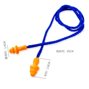 protetor auricular de silicone com fio