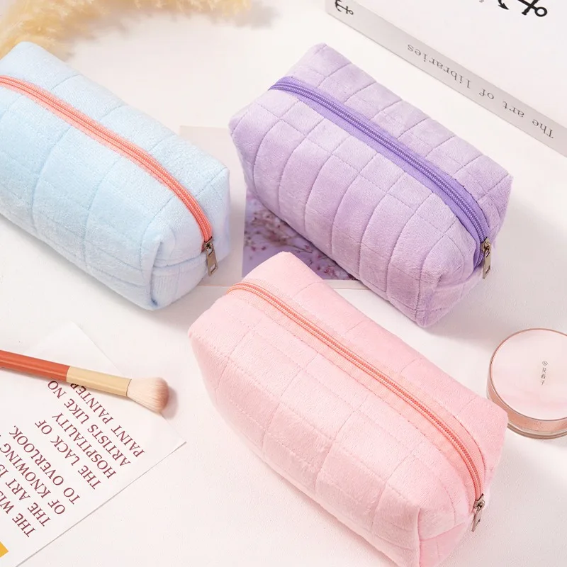 Bolsa Cosméticos Viagem Camurça Grande Organizadora Portátil - Imagem 2